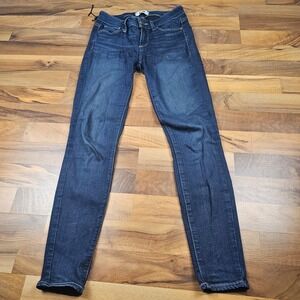 Paige Skinny Jeans Transcend Stretch Dark Wash Blue 24